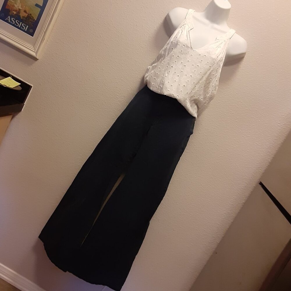 Navy Blue Khakis -Old Navy * Y2K * Sz 8 * 32x30 * Flare Bell Wide * Pant Only *